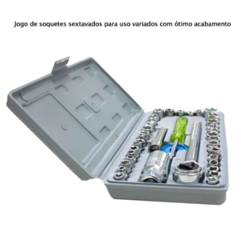 Coffret Clés à Douilles Combinées Aiwa Original – 40 Pièces Polyvalentes