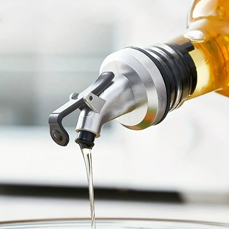 Pack 2 Bouteille Distributrice d'Huile en Verre Sans BPA avec Buse Étanche