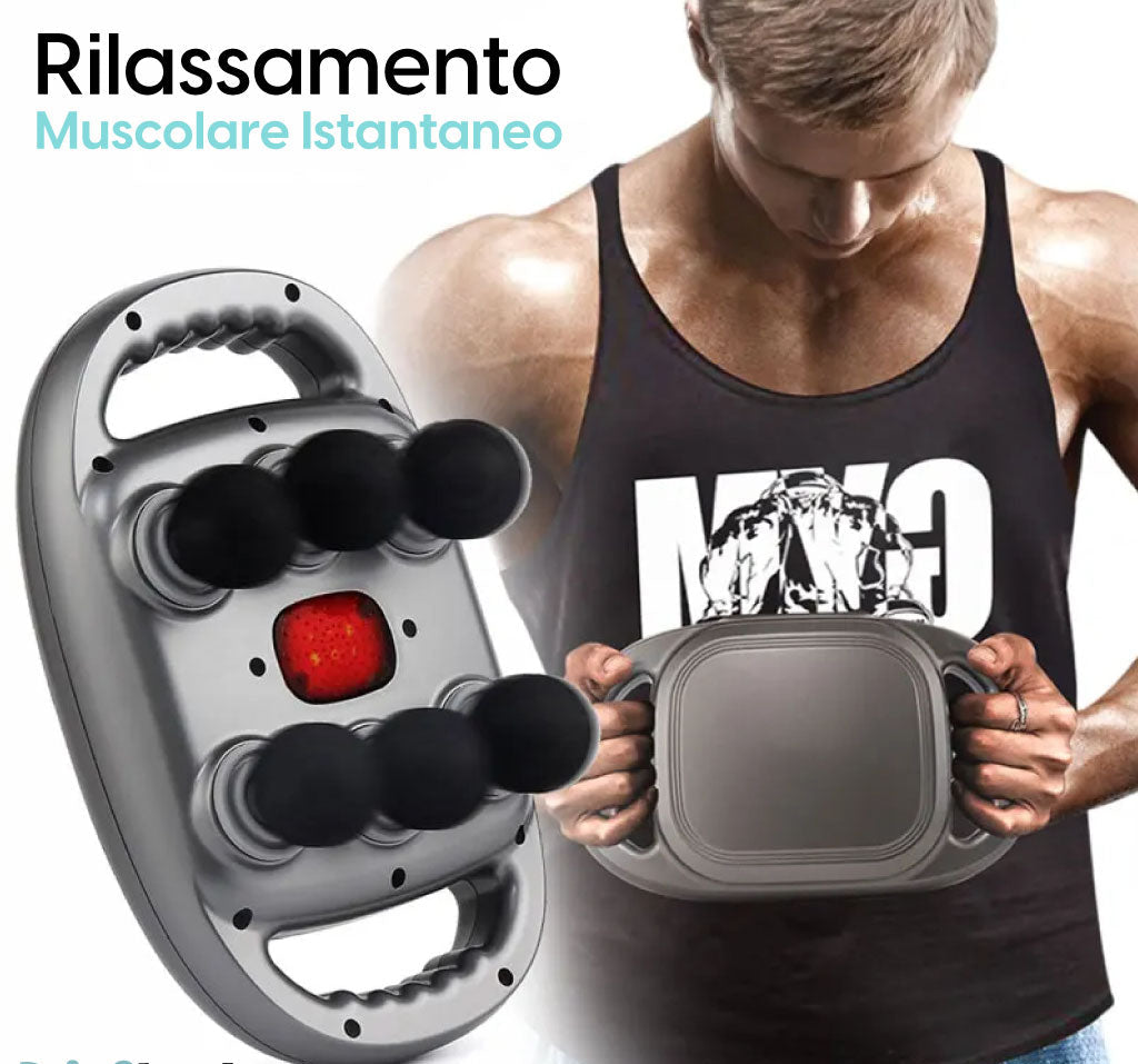 Pistolet De Massage Par Vibration à 6 Têtes : Pour Une Détente Sur-mesure