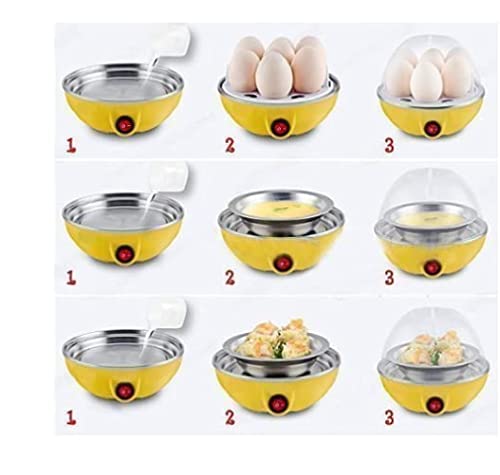 Cuiseur à œufs électrique, capacité de 7 œufs, minuterie d'arrêt automatique rapide, œufs durs, œufs pochés, œufs à la vapeur.