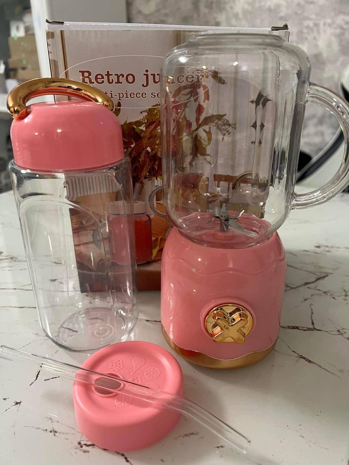 Presse-agrumes Portable multifonction pour la maison, une Machine, Double tasse, Design rétro