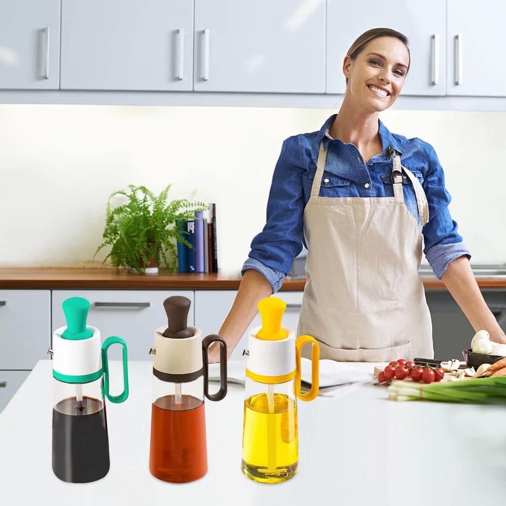 Distributeur d'huile 2 en 1 - Brosse 630ml.