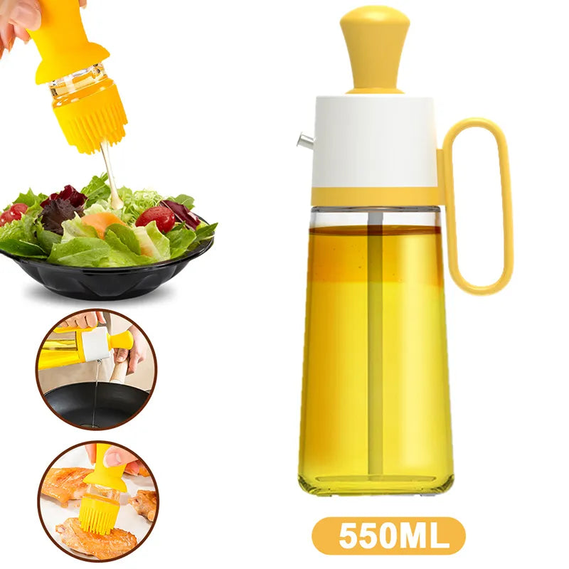 Distributeur d'huile 2 en 1 - Brosse 630ml.