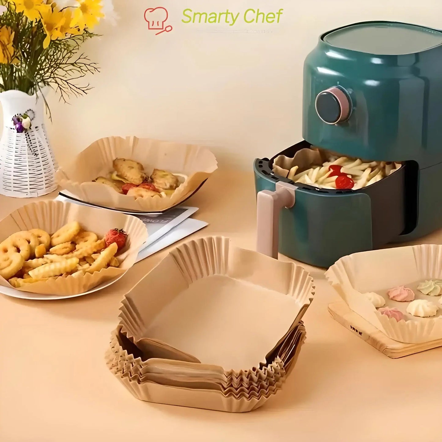 100 PCS PAPIER CUISSON AIRFRYER