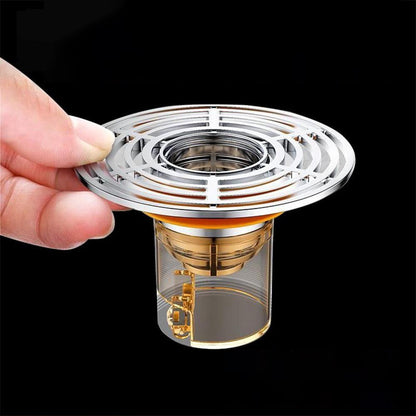 3 Filtres anti-odeurs et anti-insectes pour évacuation de sol et douche