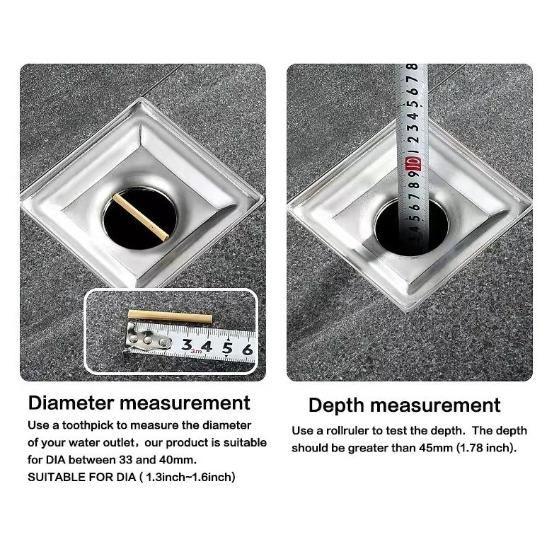 2 Filtre de siphon de sol anti-odeur et anti-insectes