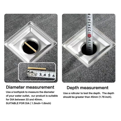 2 Filtre de siphon de sol anti-odeur et anti-insectes