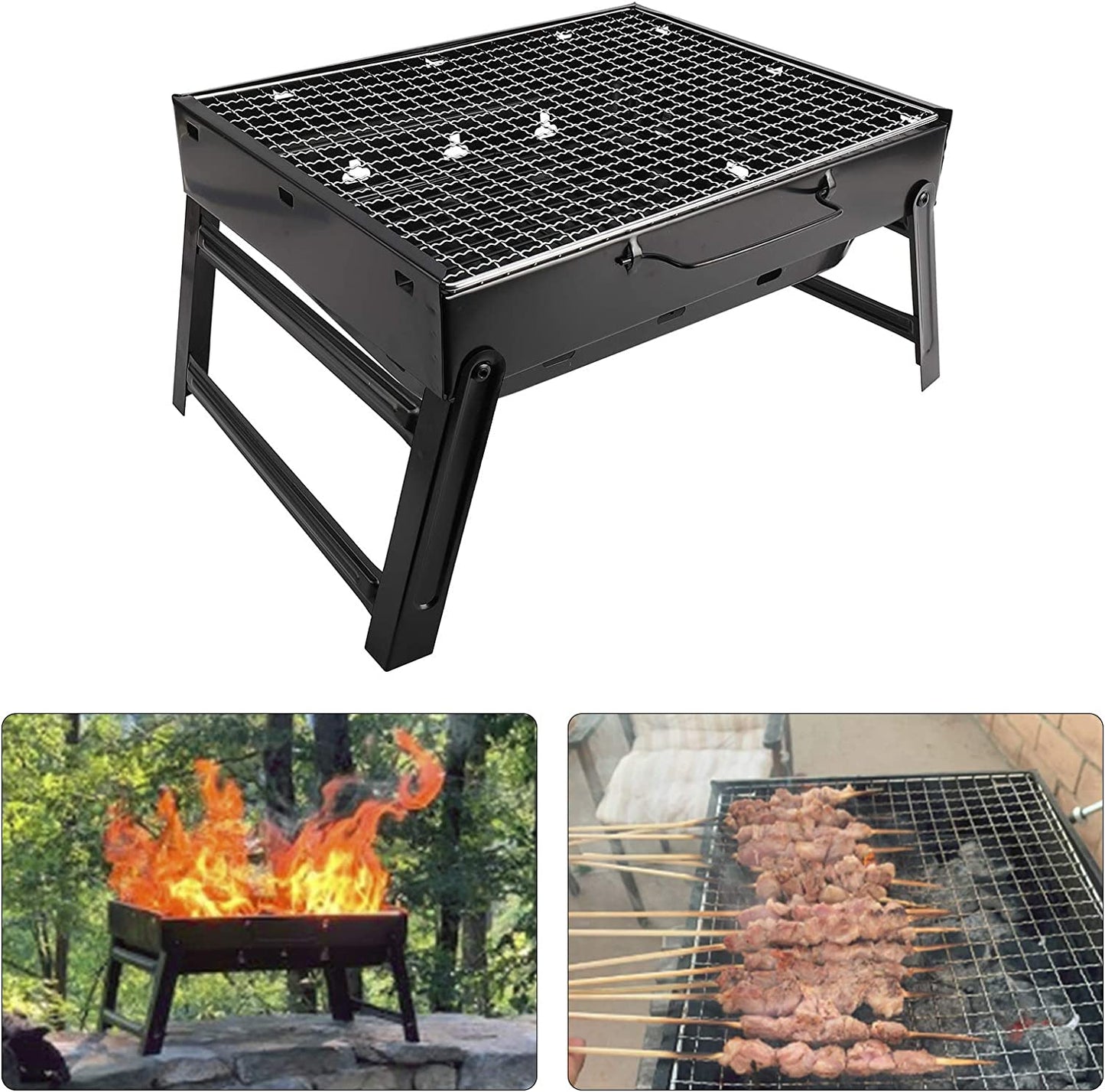 BARBECUE CHARBON PORTABLE PLIABLE