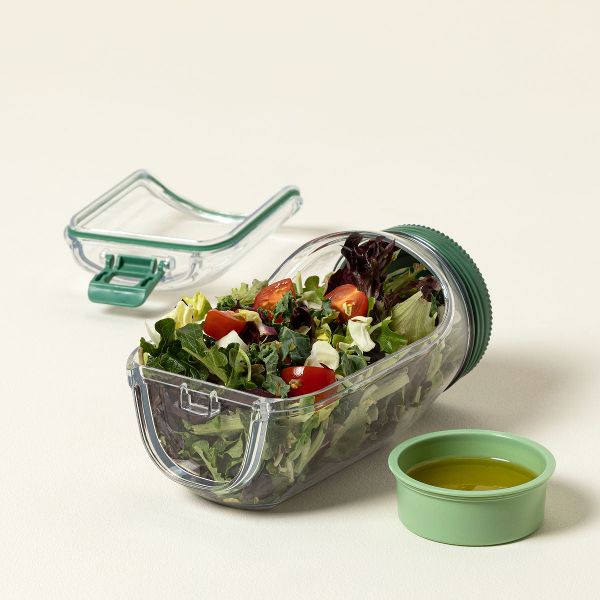 1x Bocal à salade avec ouverture latérale