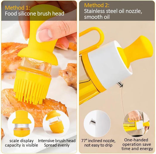 Distributeur d'huile 2 en 1 - Brosse 630ml.