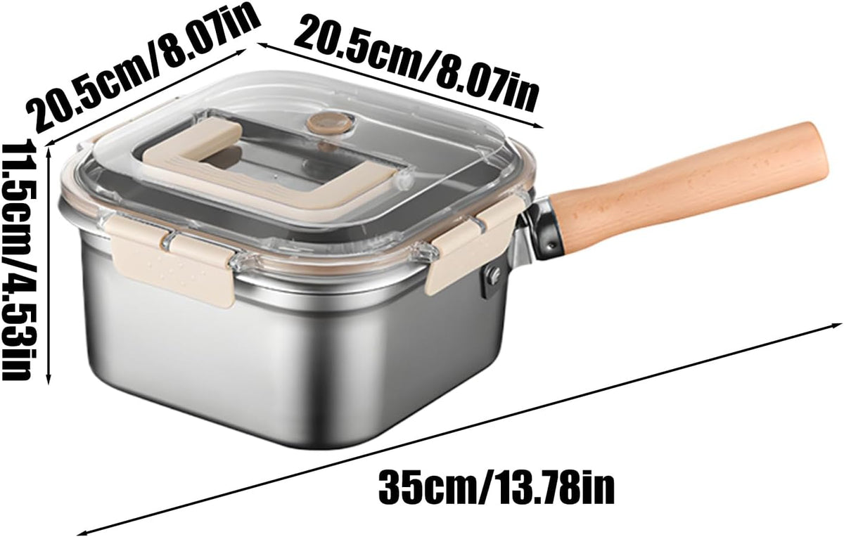 Panier à Friture avec Égouttoir – Compact & Pratique