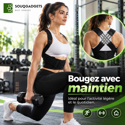 Correcteur De Posture Pour Attelle Dorsale Réglable Hommes Et Femmes