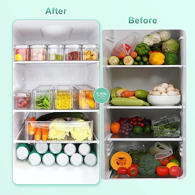 Organisateur Frigo Transparent *10 Boîte de Bac Rangement*