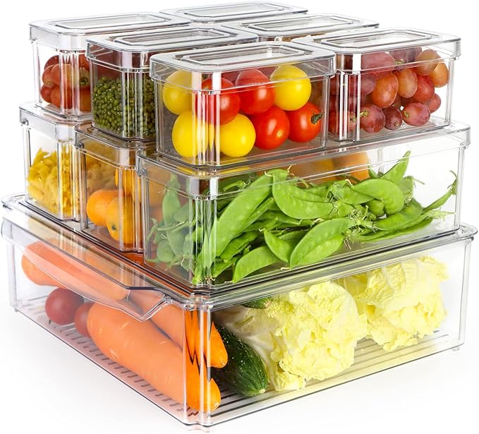 Organisateur Frigo Transparent *10 Boîte de Bac Rangement*
