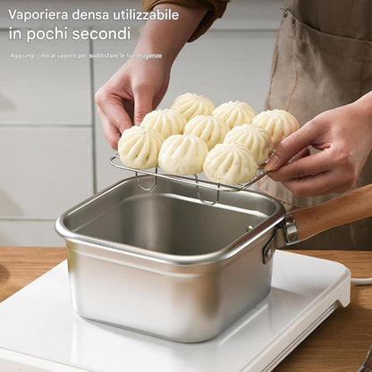 Panier à Friture avec Égouttoir – Compact & Pratique