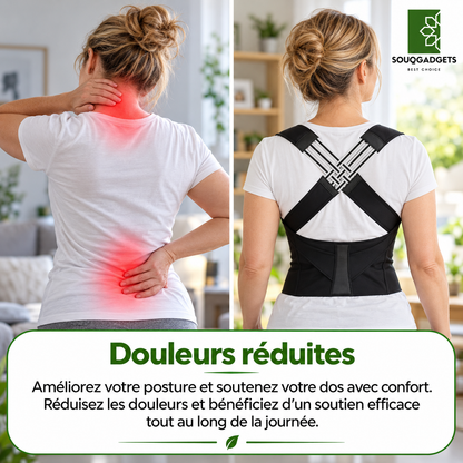 Correcteur De Posture Pour Attelle Dorsale Réglable Hommes Et Femmes
