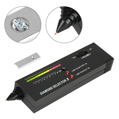 Testeur de diamants portable avec éclairage – Outil de détection et d'identification des diamants et pierres précieuses
