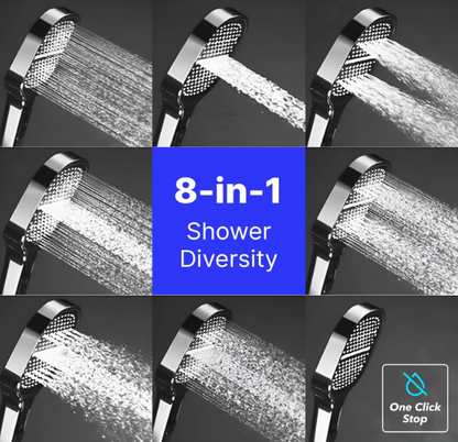 Pommeau de douche 8-en-1