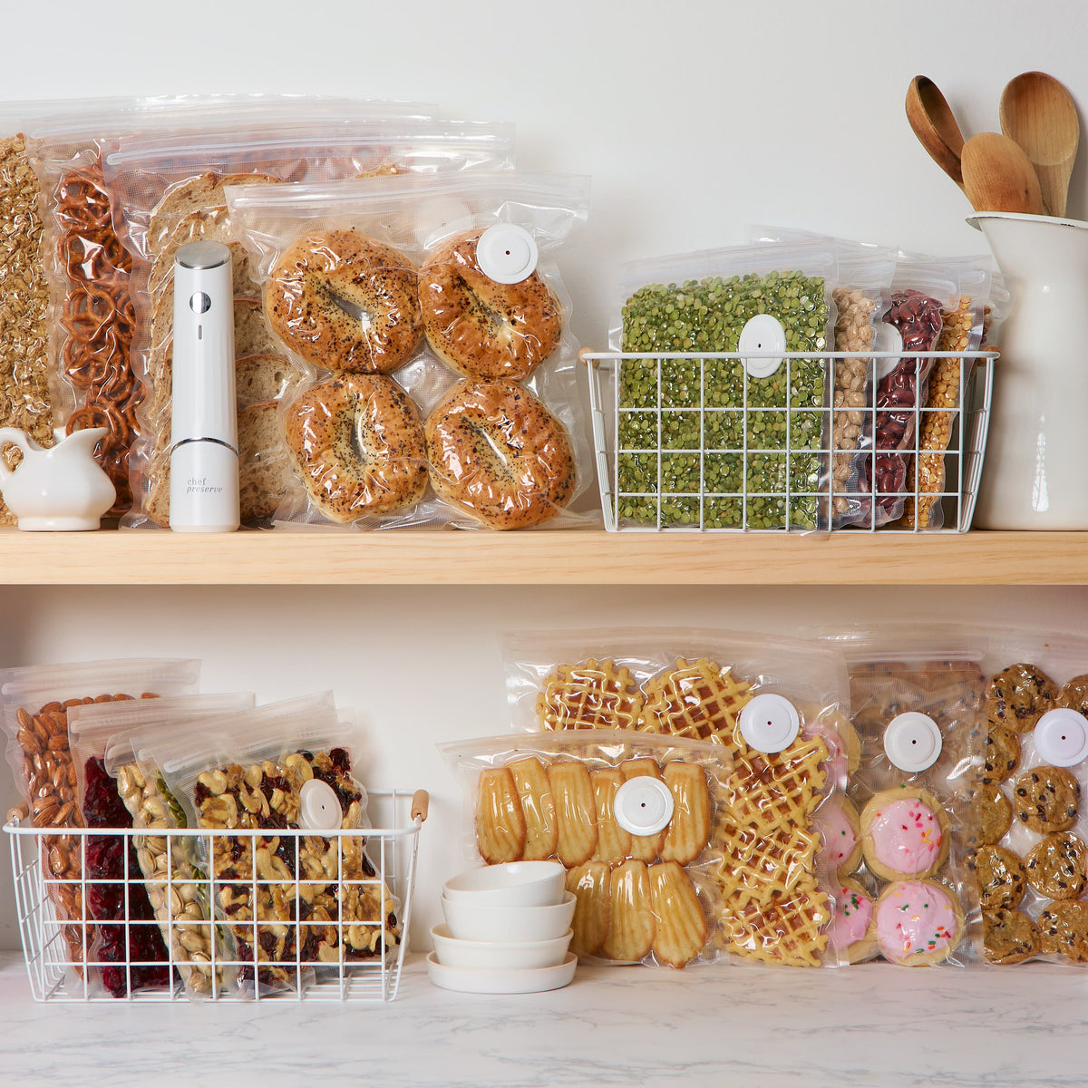 Machine sous vide compacte + 20 sacs