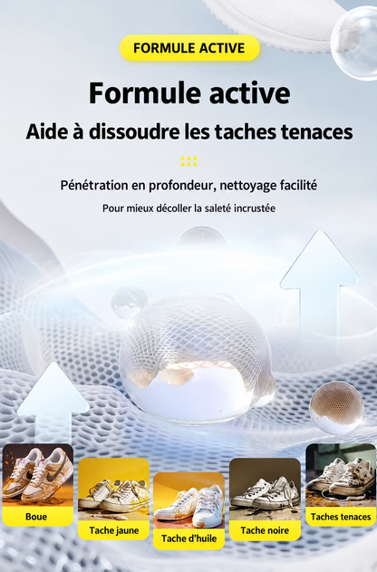 Kit de Nettoyage Sneakers & Chaussures 4-en-1
