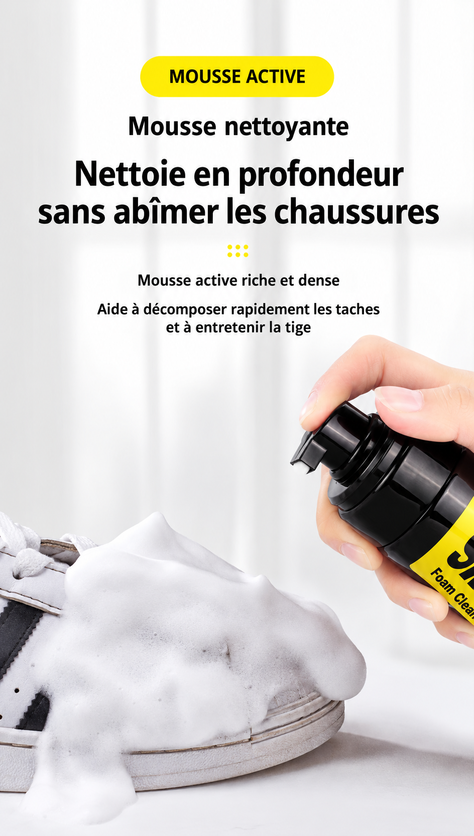 Kit de Nettoyage Sneakers & Chaussures 4-en-1