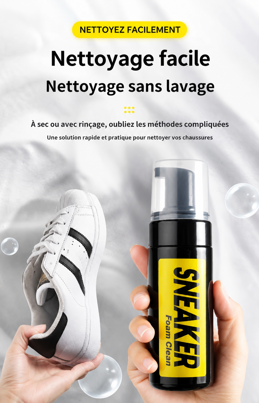 Kit de Nettoyage Sneakers & Chaussures 4-en-1