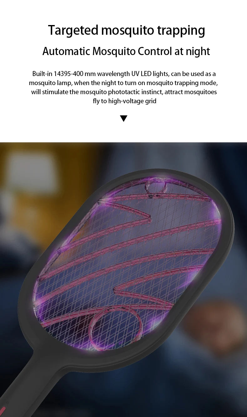 Raquette Anti-moustiques Rechargeable