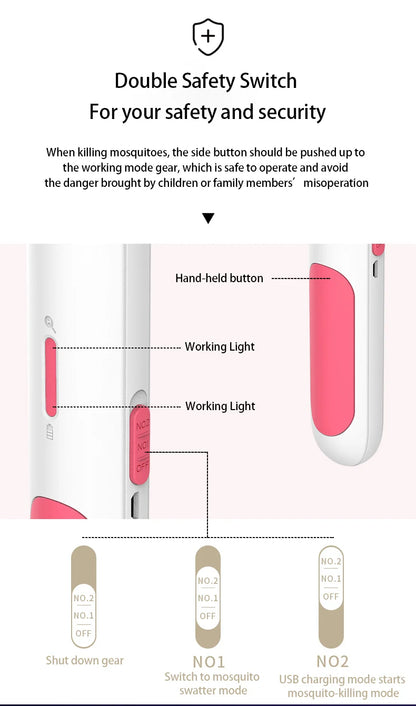 Raquette Anti-moustiques Rechargeable