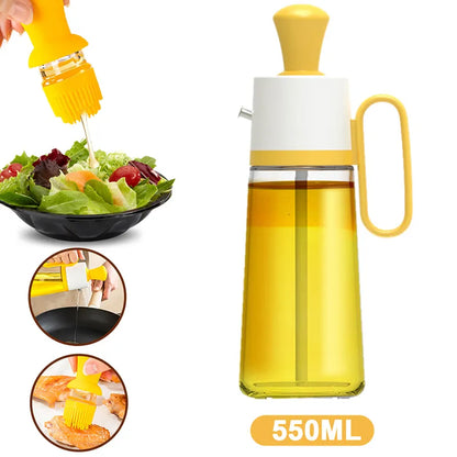 Distributeur d'huile 2 en 1 - Brosse 630ml.