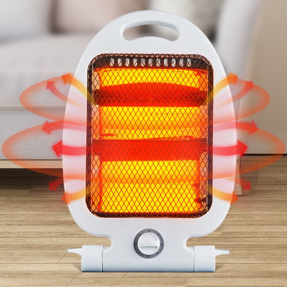 Chauffage halogène électrique 800 W, chaleur instantanée à économie d'énergie.