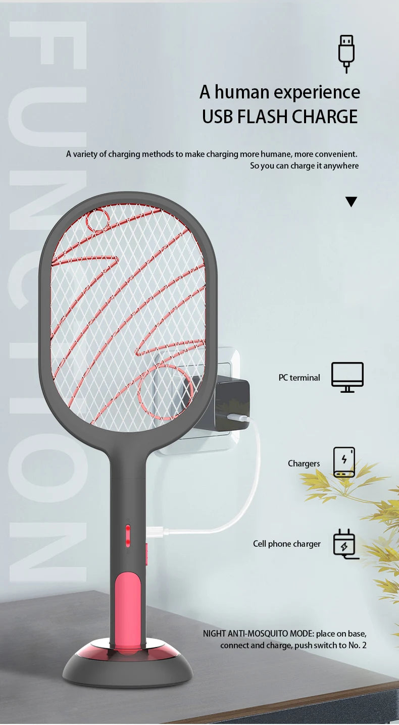 Raquette Anti-moustiques Rechargeable
