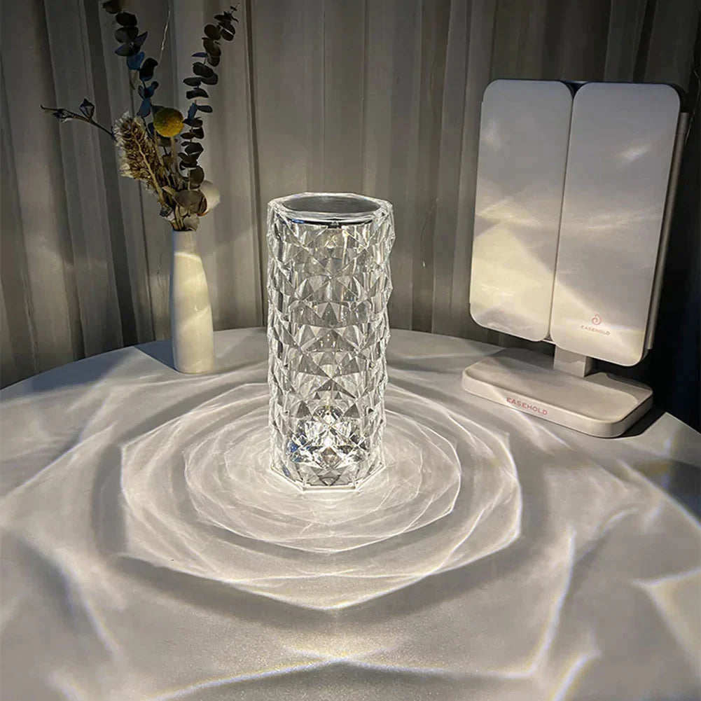 Lampe Cristal LED Tactile Rechargeable