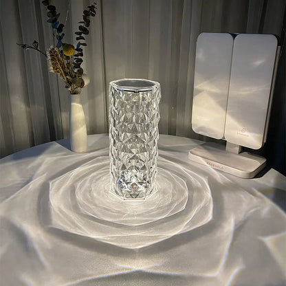 Lampe Cristal LED Tactile Rechargeable