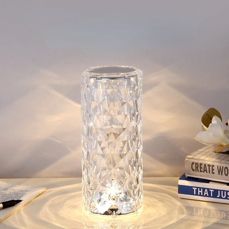 Lampe Cristal LED Tactile Rechargeable