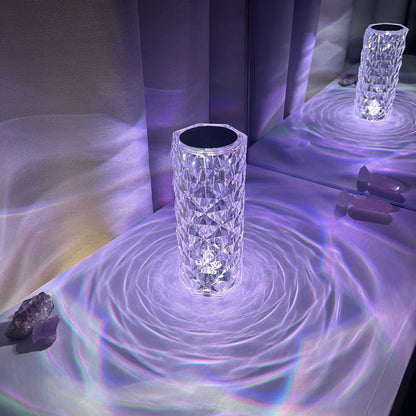 Lampe Cristal LED Tactile Rechargeable