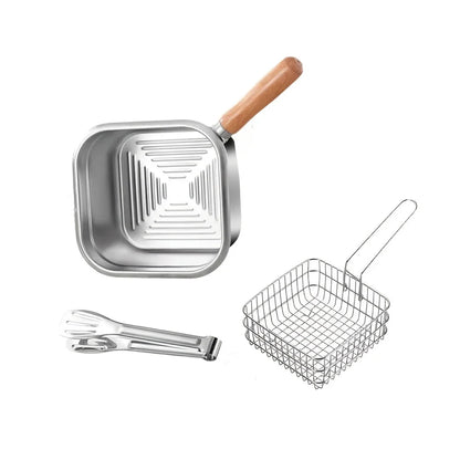 Panier à Friture avec Égouttoir – Compact & Pratique