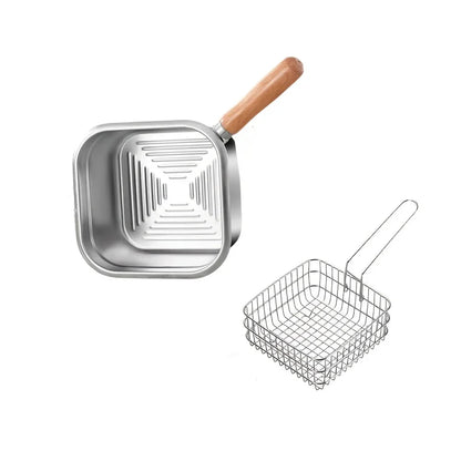 Panier à Friture avec Égouttoir – Compact & Pratique