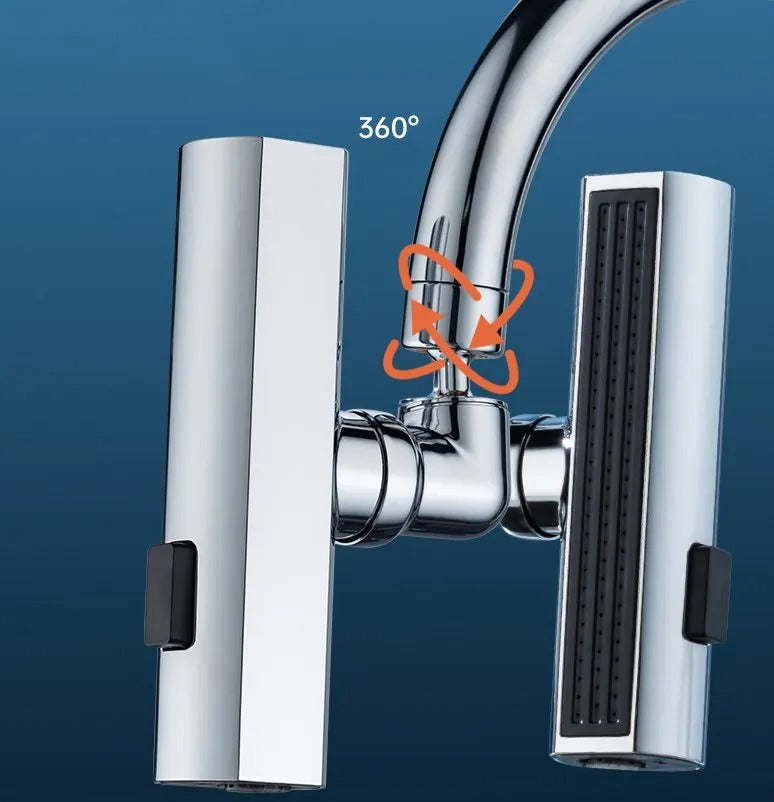 Robinet De Cuisine 3 En 1 À 360 Degrés Avec Pulvérisateur Extractible