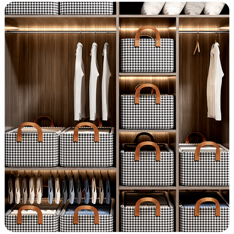 Pack 2 Boîtes de rangement pour vêtements multifonctionnel lavable
